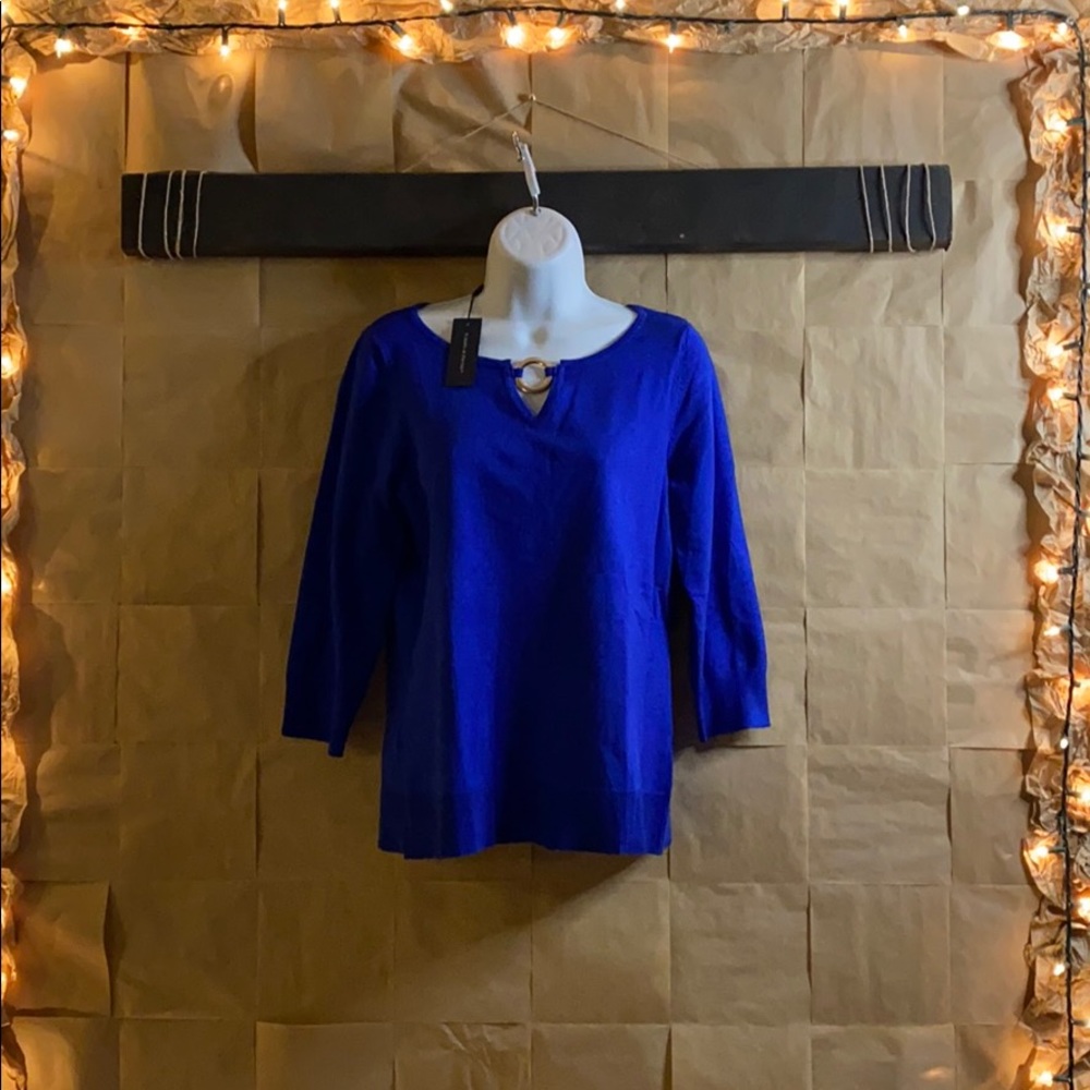 Cable & Gauge blue long sleeve Women’s blouse